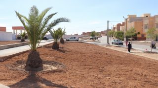 بالصور: تهيئة محيط ثانوية المستقبل بحي الشويبير ( الشطر الأول)