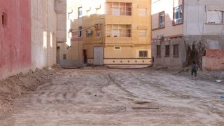 تهيئة طريق مسجد الرحمة و إصلاح الواد الحار