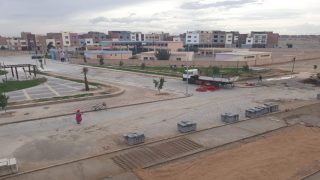 بالصور: استمرار أشغال تهيئة ساحة أبي حنيفة