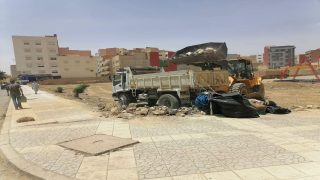 بالصور.. تهيئة مرآب خاص بالسيارات مكان قبور النصارى