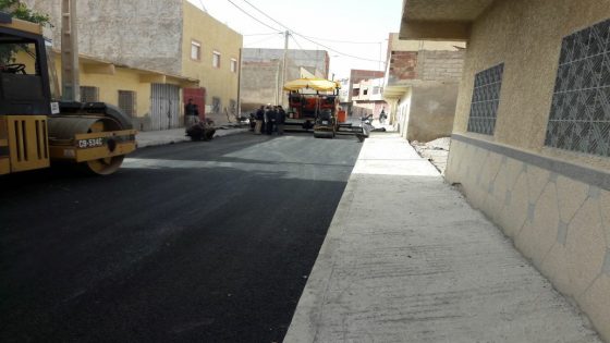 استئناف أشغال التهيئة الحضرية بأولاد حموسة