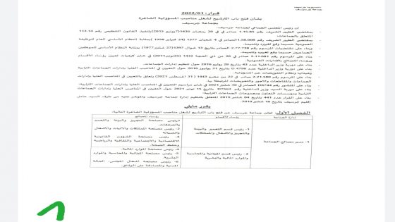 فتح باب الترشيح لشغل مناصب المسؤولية الشاغرة بجماعة جرسيف