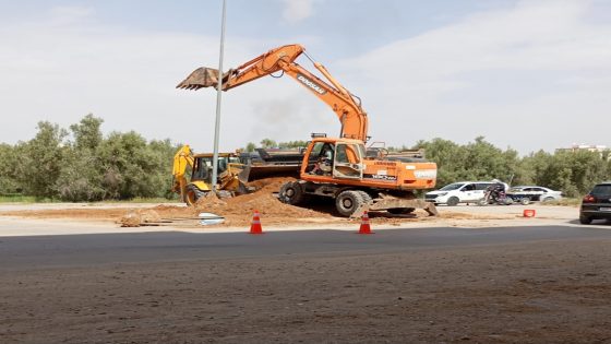 تقدم أشغال تأهيل المدخل الشمالي لجرسيف عبر طريق صاكة